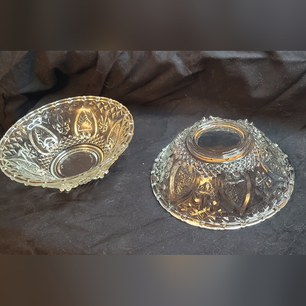 Vintage KIG Malaysia Glass Bowls